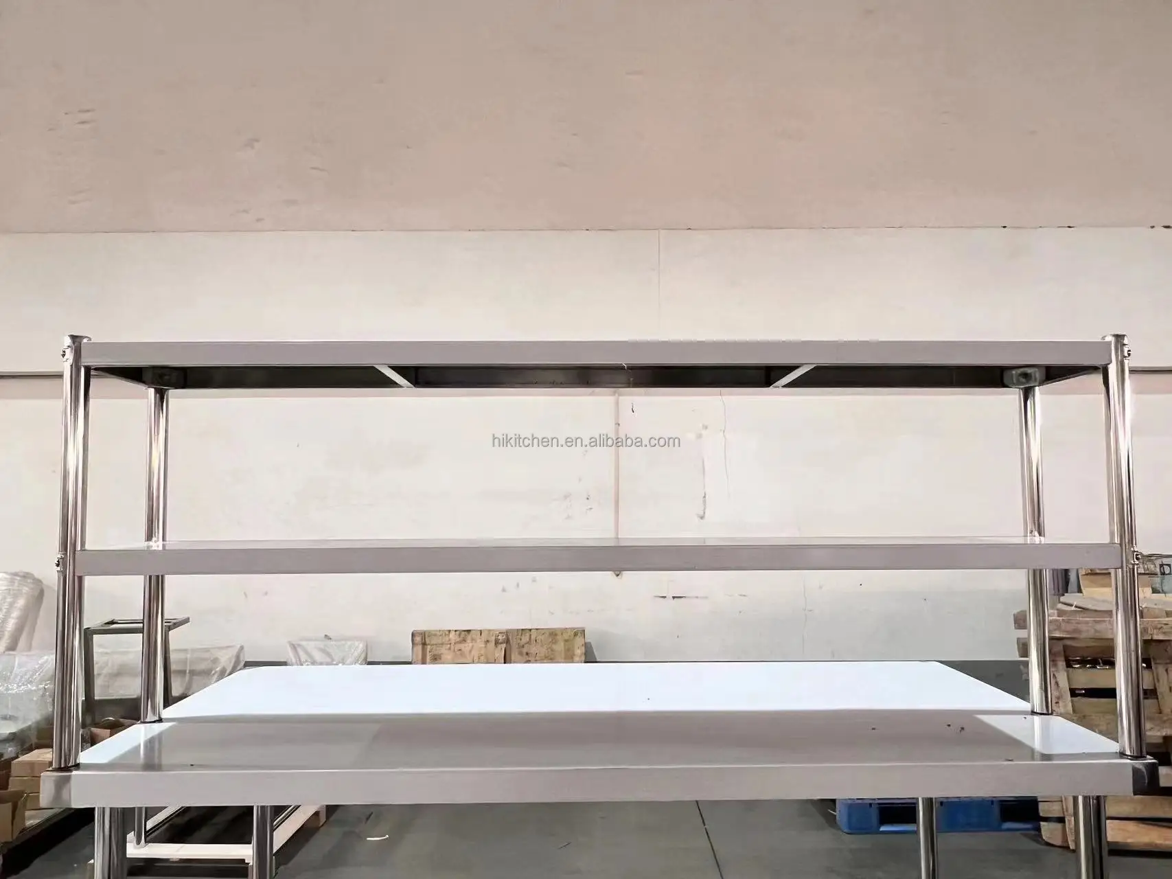 Work Table Pro Kitchen Commercial Kitchen Worktable Stainless Steel Prep & Workbench with ...