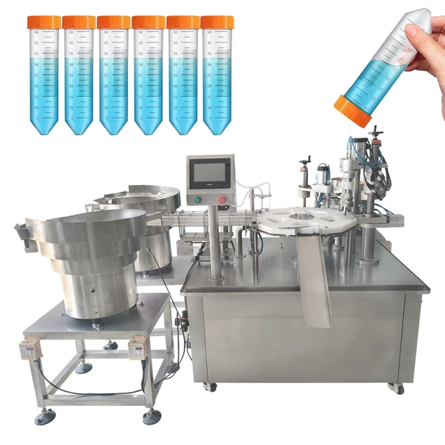 machine small bottle filling and capping machine,centrifugal tube filling and capping machine production line