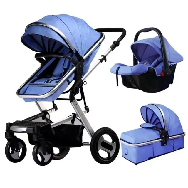 Factory Sale Ready To Go Quality Luxury Newborn 3 sisse 1 Stroller Pram With Car Seat Combo 3 Pieces Set European For 0 To 3 Years