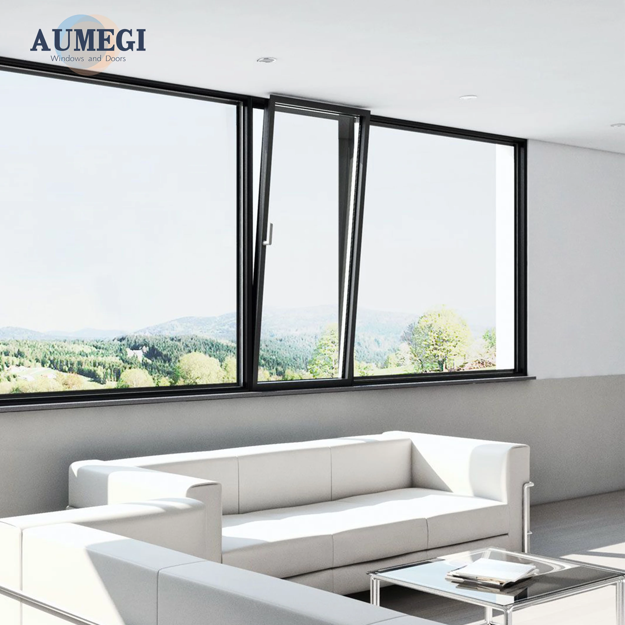 Aumegi Internal Bronze Casement Windows Aluminium Casement Window