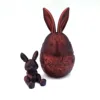 Oeuf de lapin tournesol 15,2 cm - Dégradé rouge et noir