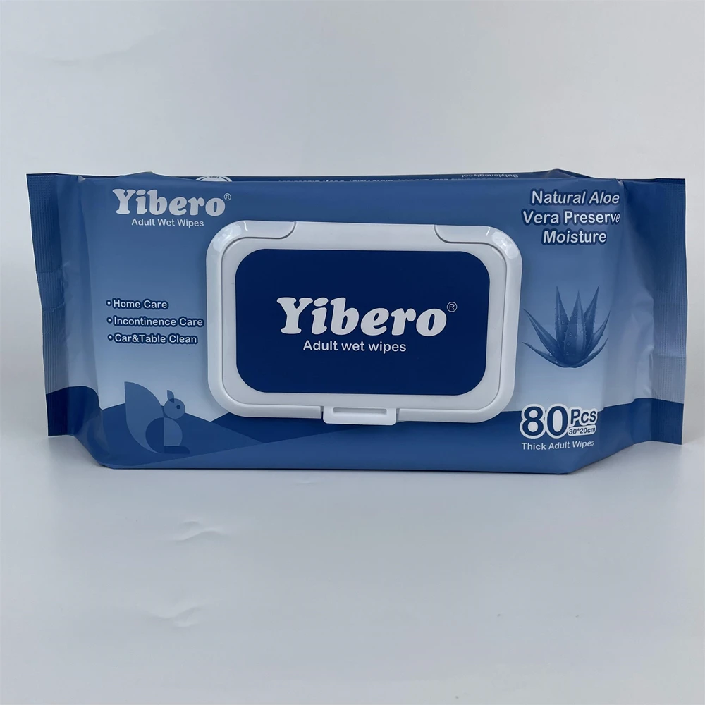 Feminine Wet Wipe for Sensitive Skin Biodegradable Adult Flushable 80pcs Wet Wipes