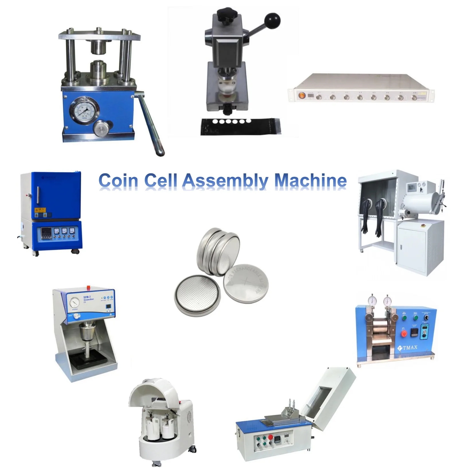 Coin Cell Preparation Equipment Coin Cell Making Line and Coin Cell Production Line