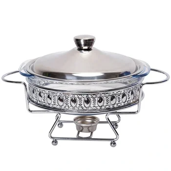 Luxury Gold Stainless Steel Chafing Dish Buffet Set Food Warmer for Hotel & Restaurant Buffets