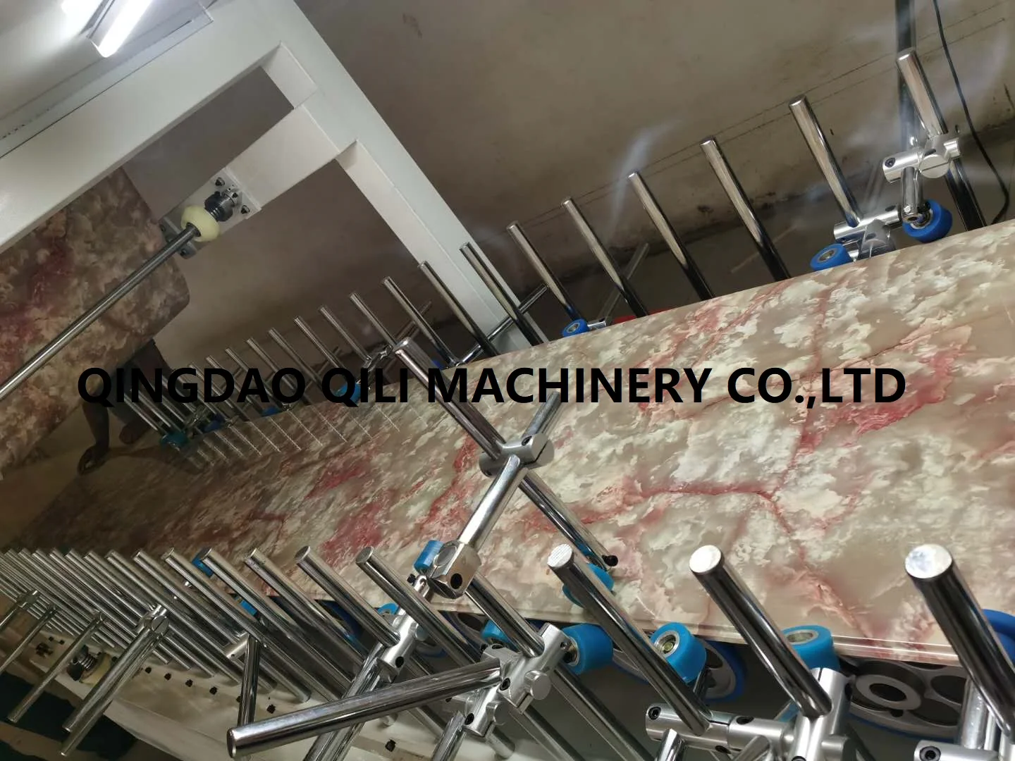 UPVC Profile Film Membrane Press Machine with PUR Hotmelt Glue