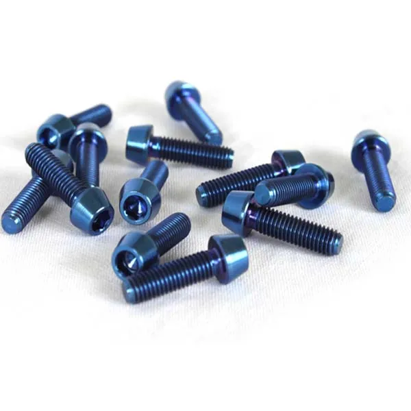 Vis en titane nouveautés vis à panneau captif à oxydation anodique M6 M8 M10 M18 M4 T15 Torx vélo M2 vis en titane