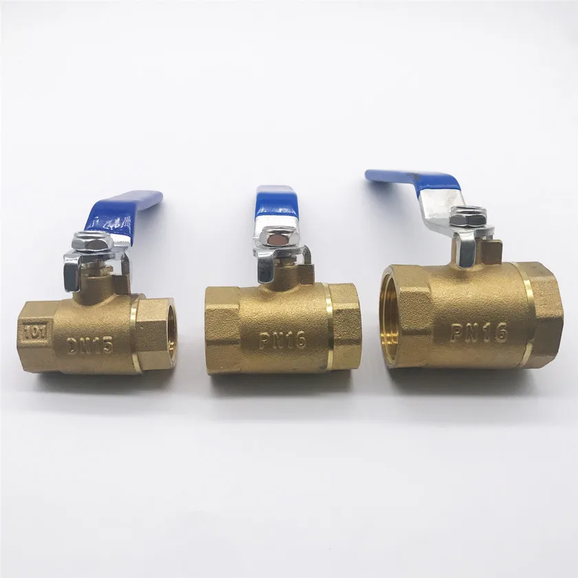 Female Thread 1 inch Brass Mini Ball Valve For Gas Water With Handle