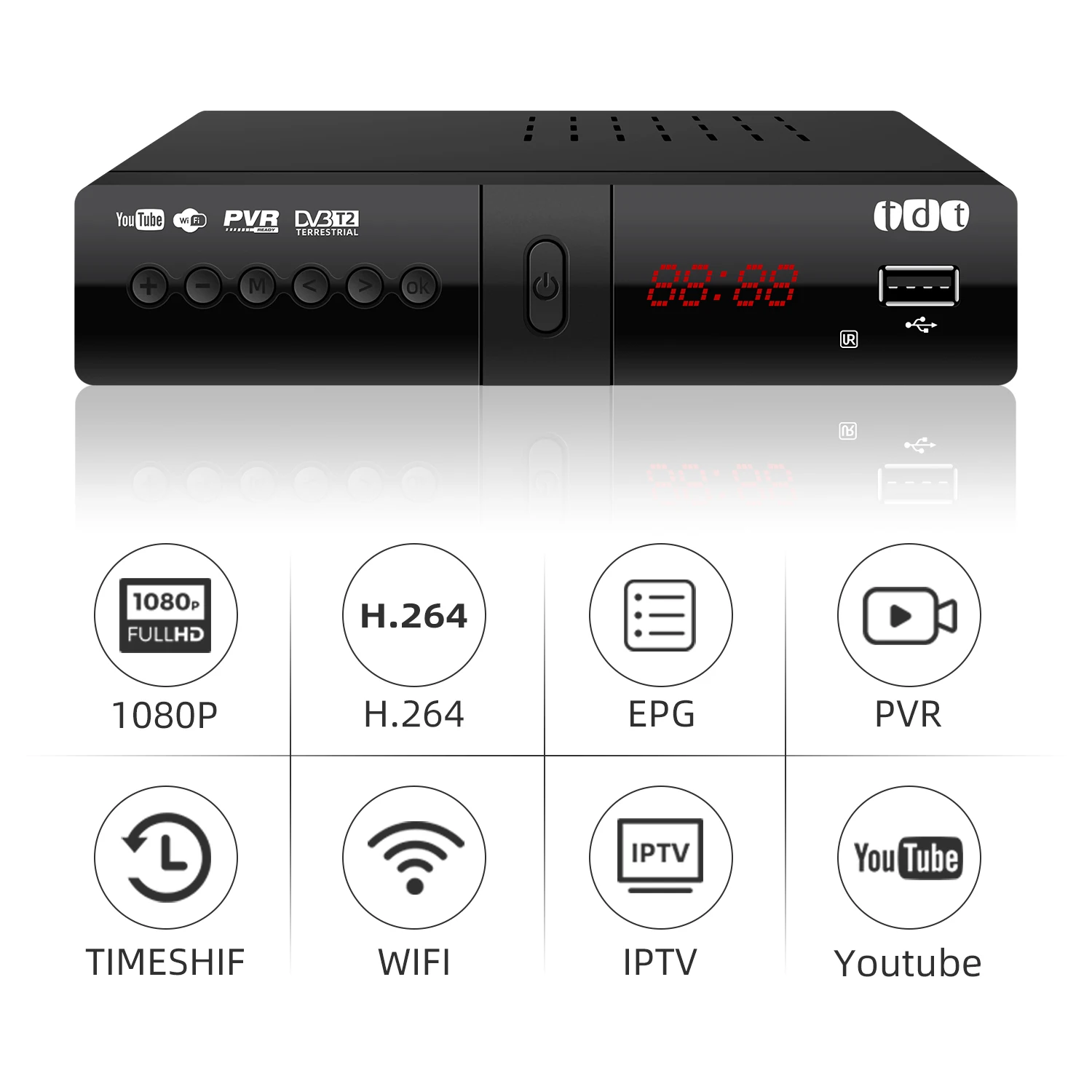 Deocodificador Digital Antenna Deocoder TV Antenna Colombia Panama Market TDT TV Receiver