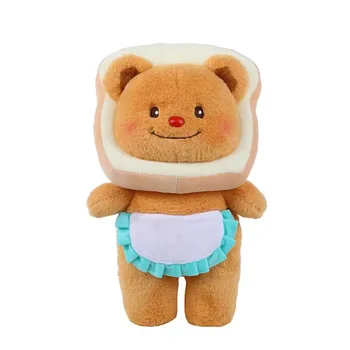 Toast Bread and Butter Bear Plush Doll to Soothe the Sleeping Doll