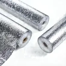 DUUEIHHUER High Quality Self-Adhesive Damascus PVC Aluminum Foil Wallpaper Waterproof Oil-Proof Roll for Kitchen Decor
