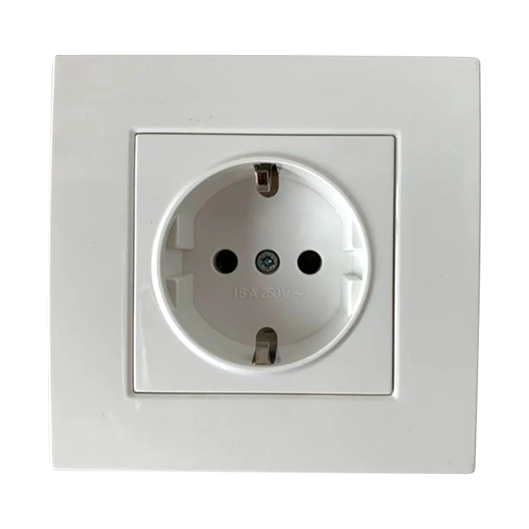 Universal 2P+T Outlet Power Socket Eu Wall Socket