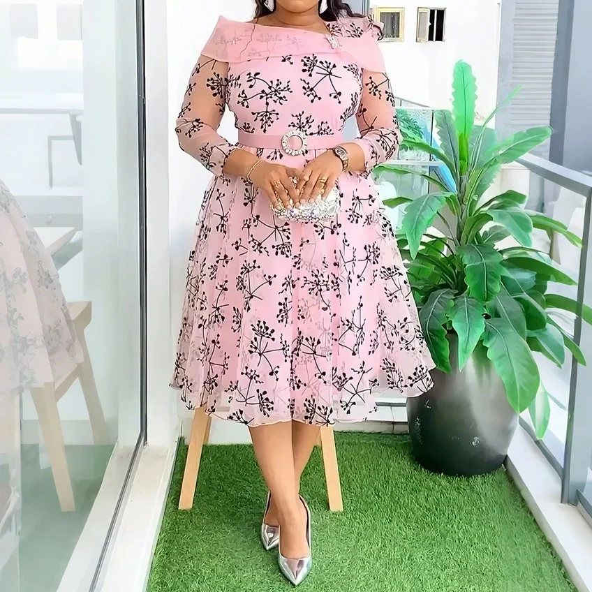 knee length dresses for ladies Alika African Maxi Dress for Women