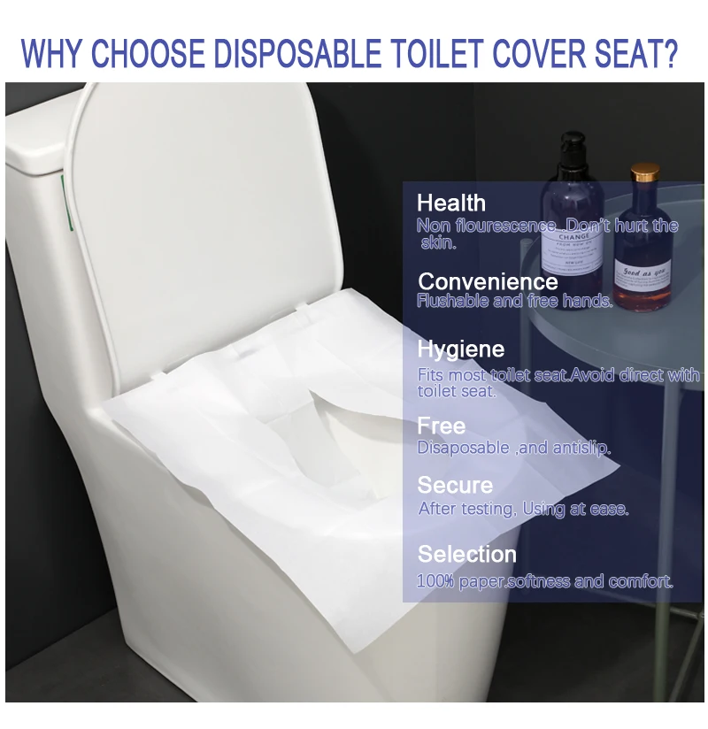 1/2 Fold Disposable Flushable Toilet Seat Cover Buy Toilet Seat Cover