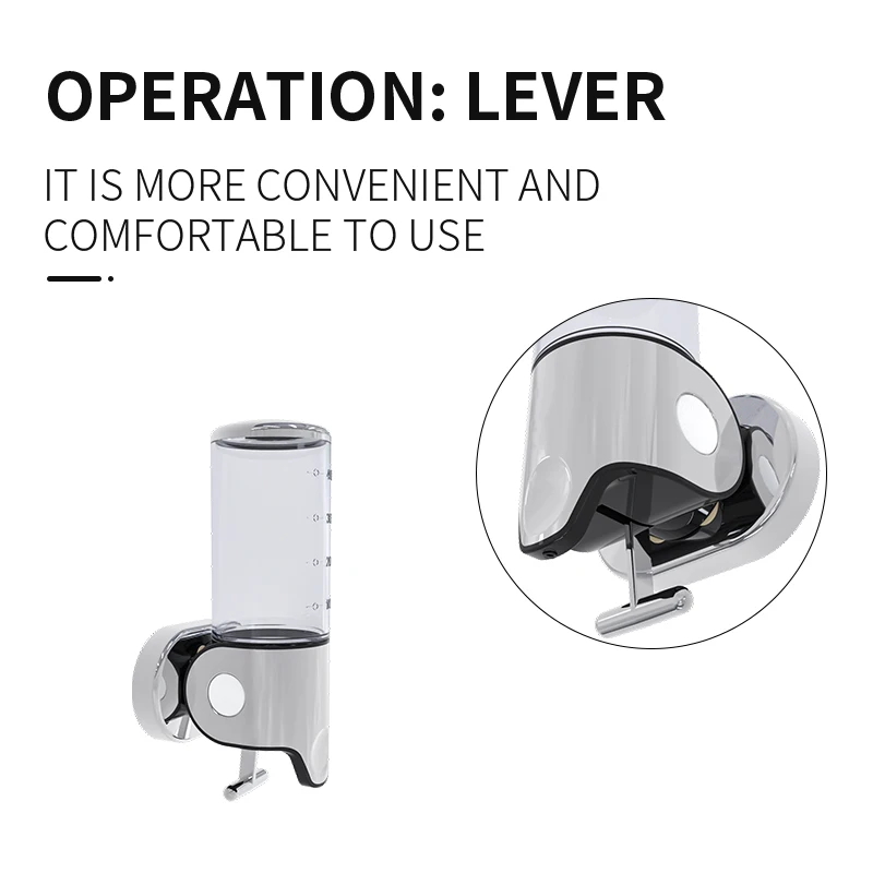 ABS Plastic Wall Mounted Liquid Soap Dispenser Hotel Shampoo Dispenser