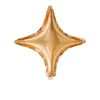Ten-inch four-pointed star, champagne gold