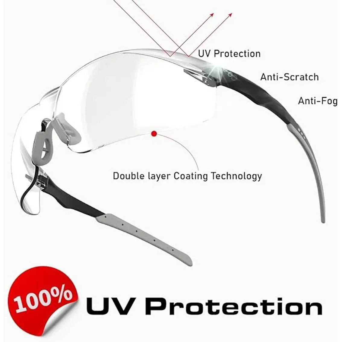 Ultra Light Safety Glasses Eye Protection Mine Work Glasses