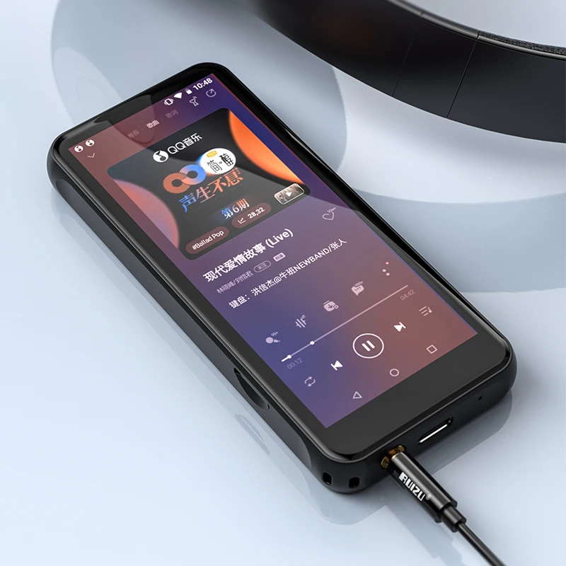 RUIZU Z80 Android WiFi MP4 MP3 Music Player With Bluetooth Full Touch Screen 16GB HiFi Sound Walkman Support APP Download