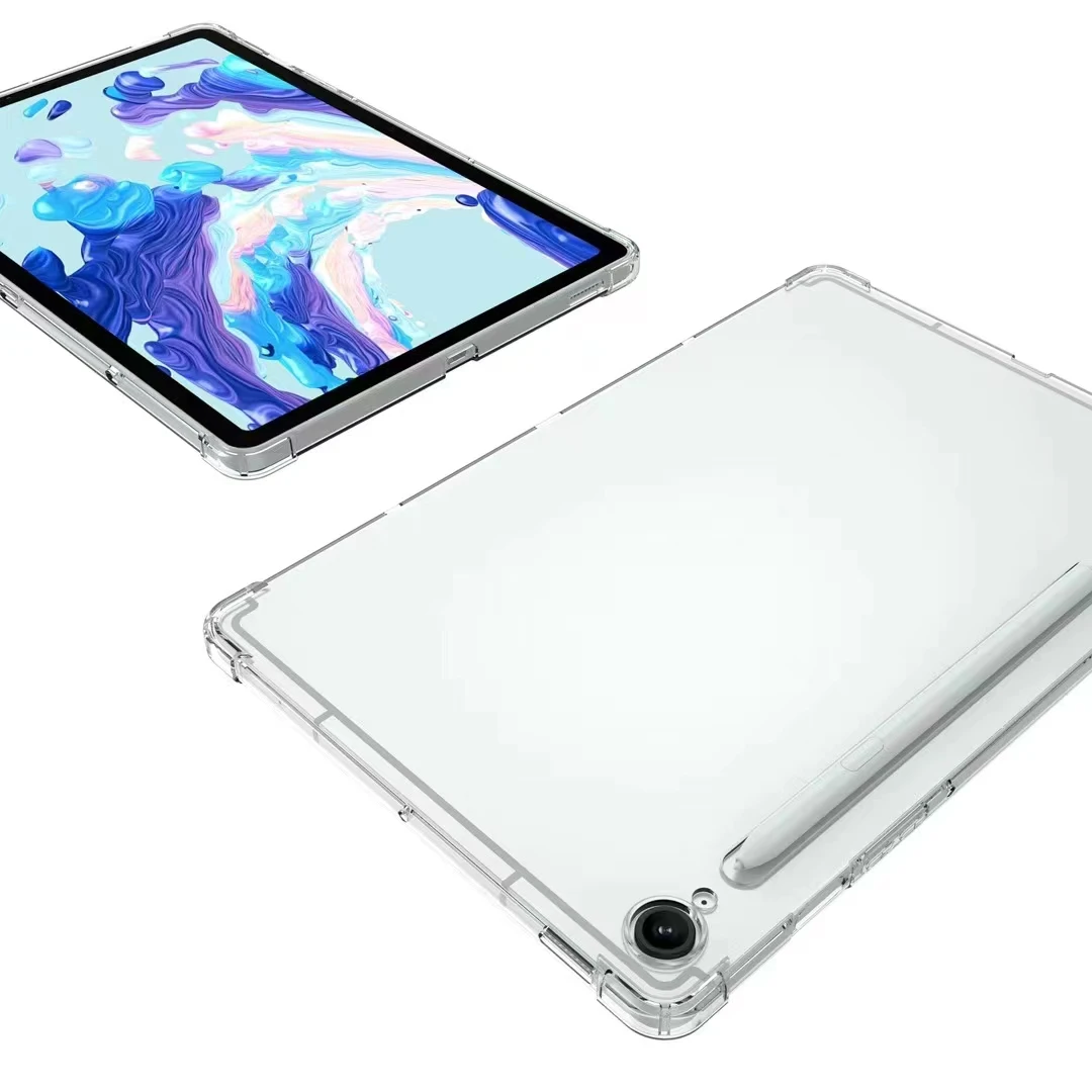 For Samsung Tab S10 FE+ 13.1" Clear Case, Shock Absorbing Corner Soft TPU Back Cover Shell for Samsung Galaxy Tab S10 FE+ 2025