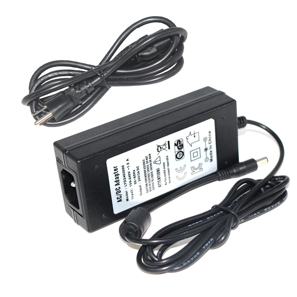 Table Top Power Supply 19 Volt 3.42 Amp 65 Watt Regulated Switching 1.7mm Right Angle Plug 7