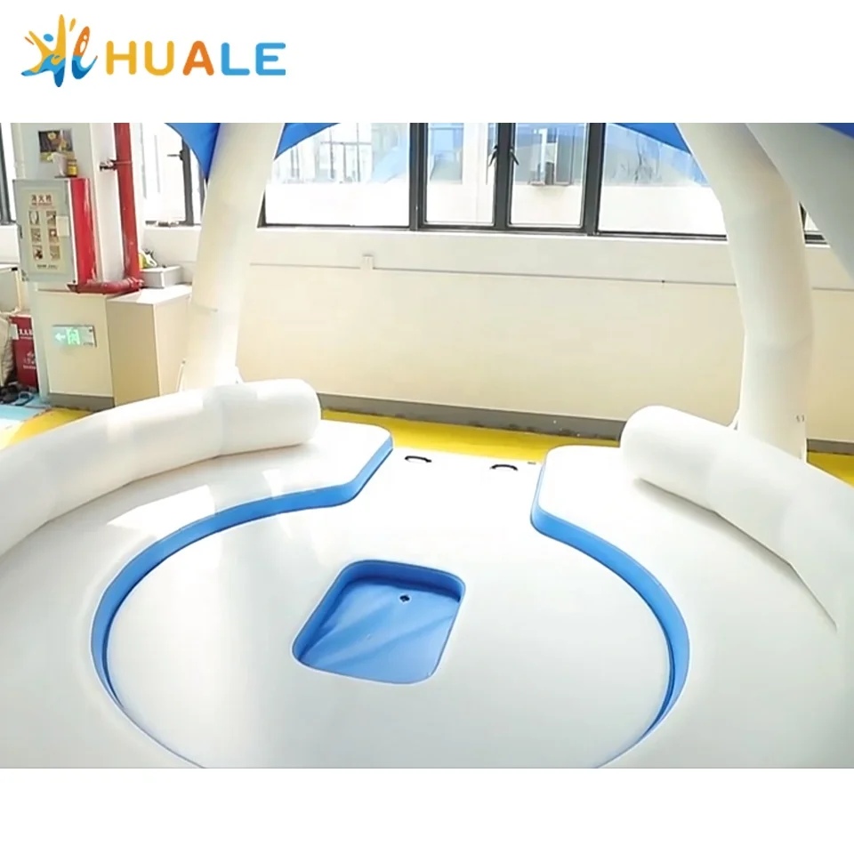 Factories Customized Inflatable Floating Island Yacht Summer Inflatable Water Park Floating Pier Inflatable Island