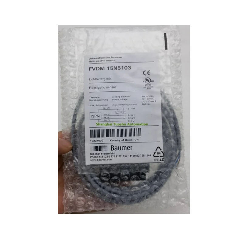 Baumer Fvdm 15n5103光纤传感器和电缆10234639 Buy Fvdm 15n5103,Baumer Fvdm15n5103,Baumer  10234639光纤传感器Product on