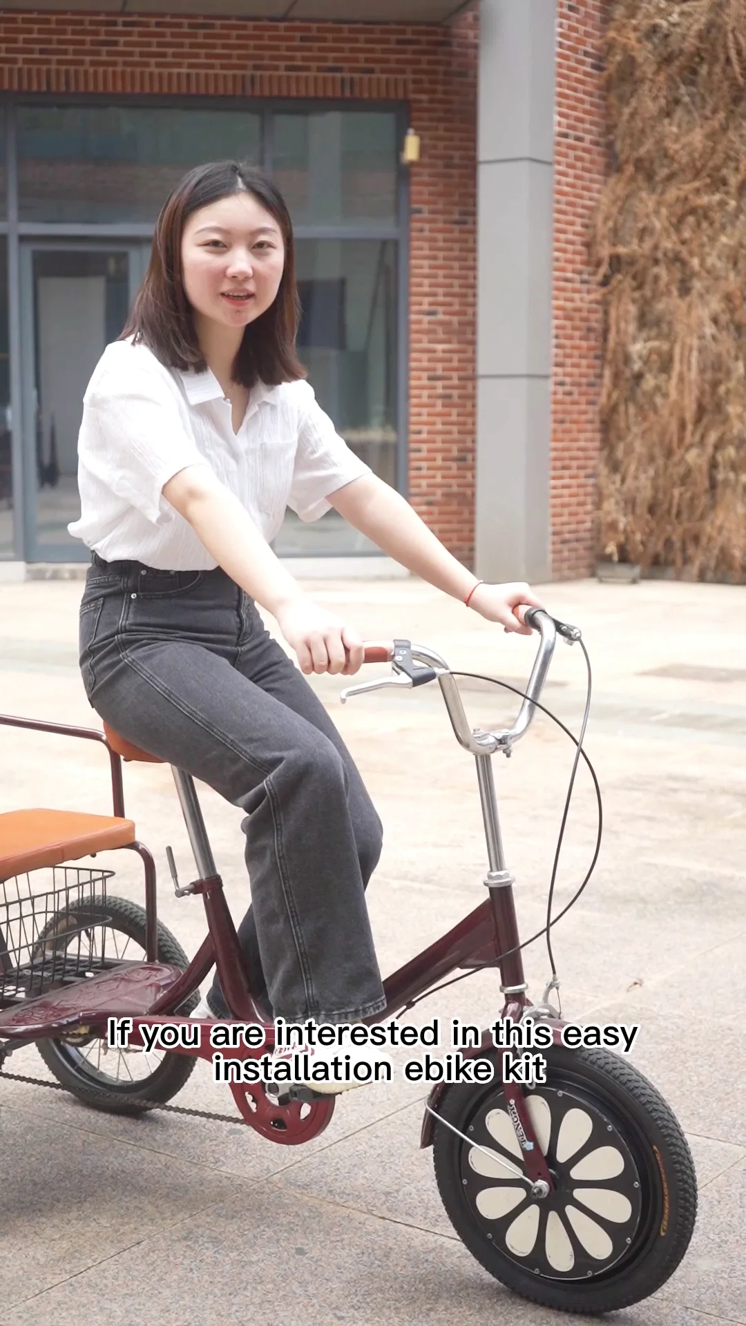 Environmental Friendly 250w 350w Electric Assist 3 Wheel Recumbent E