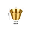 Gold 80ml Sauce Cup