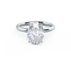 14K White-4CT Oval