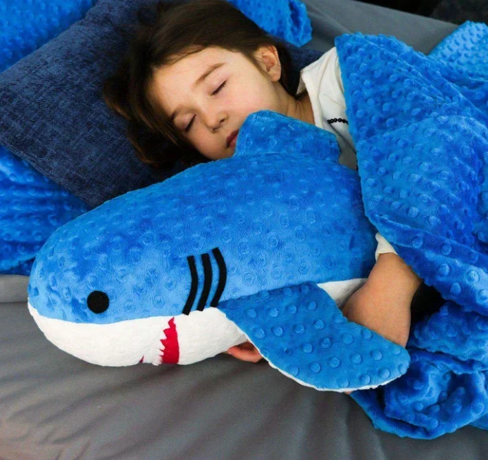 weighted shark plush