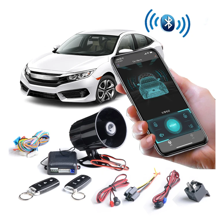 BT Phone APP Control Remote Control Car Alarm System Car Security Alarm System for Universal Car