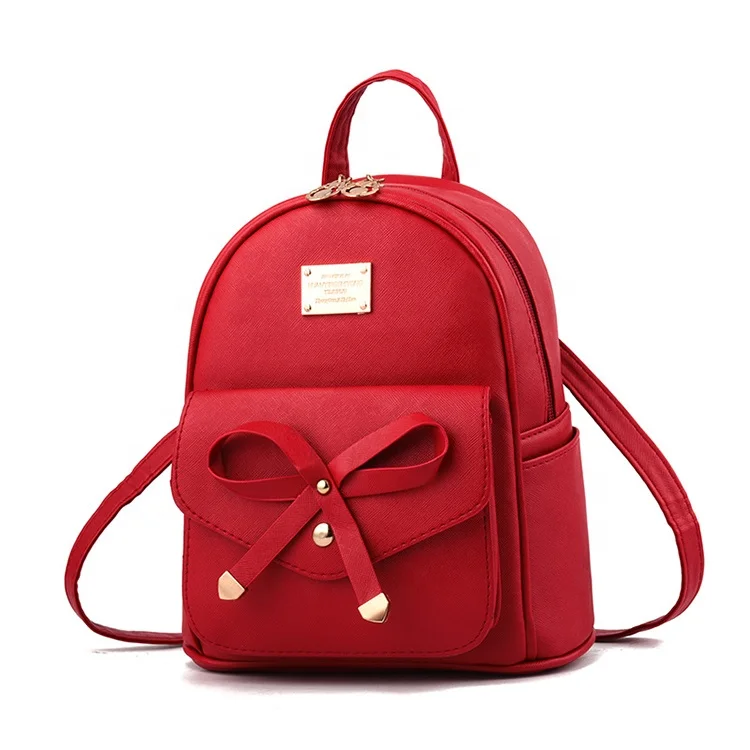Sephlin Fashion Mini Designer Backpack Red Women/girl 