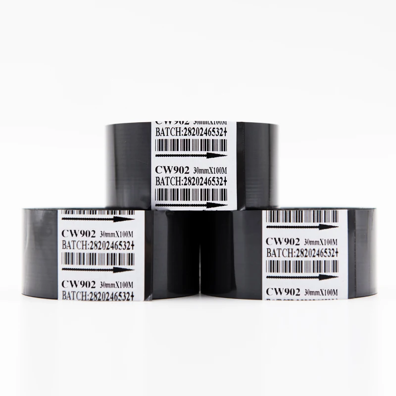 High Quality Ribbon 25mm*100m Black Hot Stamping Ribbon Hot Coding Foil for Coding Machine