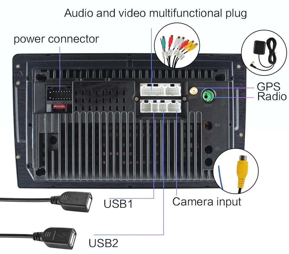 20 Pinholes 4g/wifi Version Rca Cable Radio Adapter Microphone Aux For