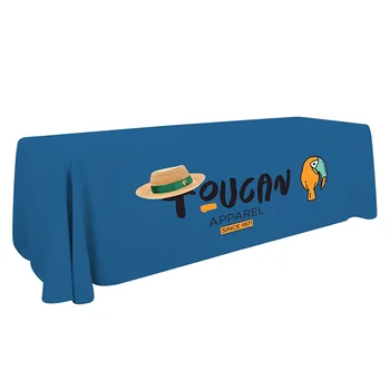 Custom 4ft 6ft 8ft Logo Table Cover Wholesale Fitted Polyester ...