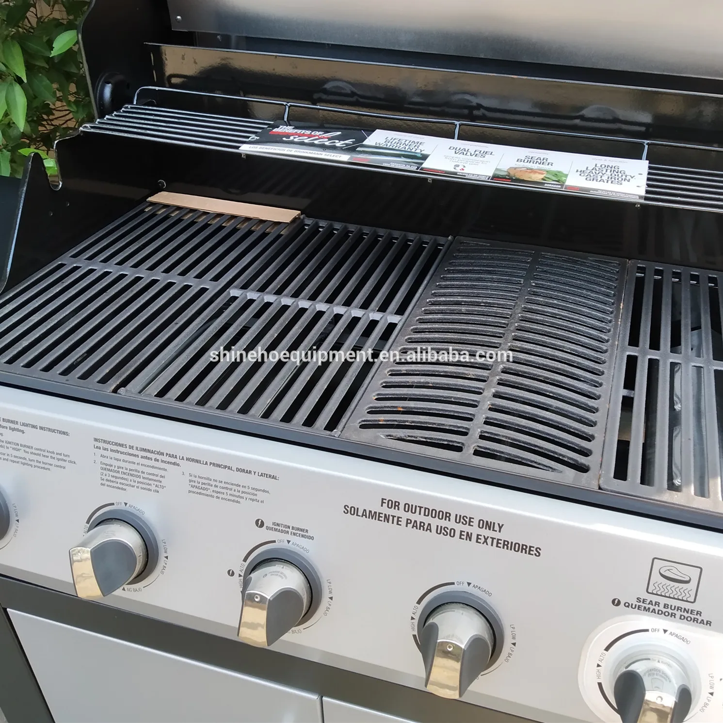 Barbecue Charcoal Oven Argentina Style BBQ Charbroiled Bbq Grill Plate for Gas Stove 5 burner