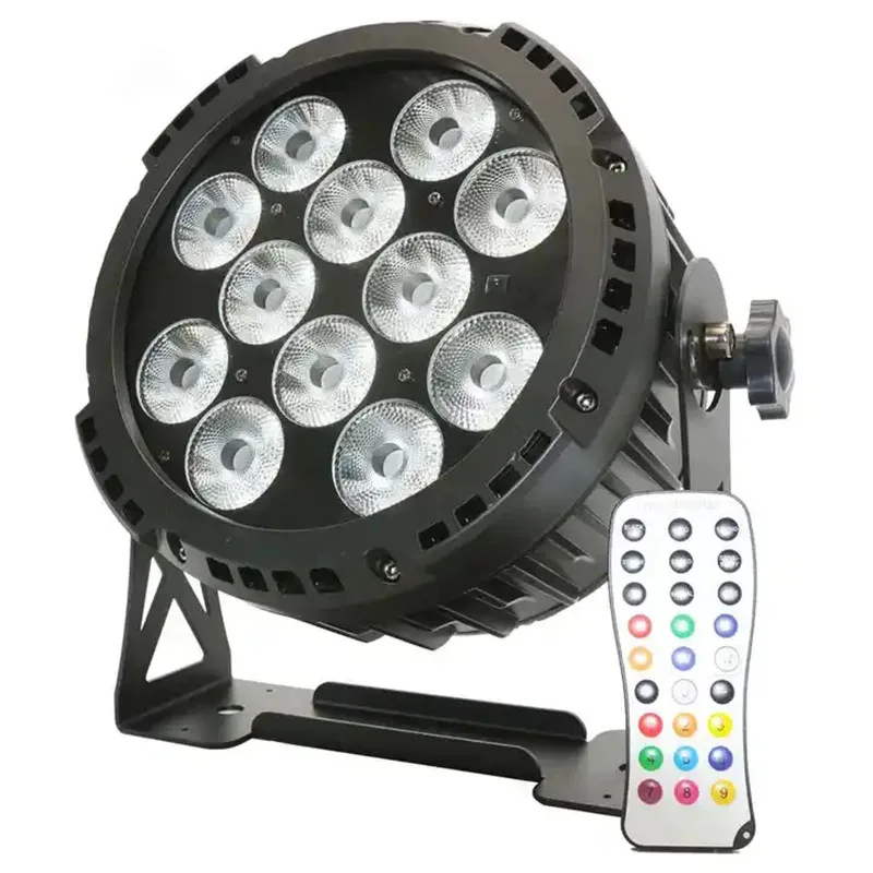 AOPU Battery Powered 12*15W Six-in-one Led Par Light With Remote Control Wireless Stage Lighting for Wedding Performance