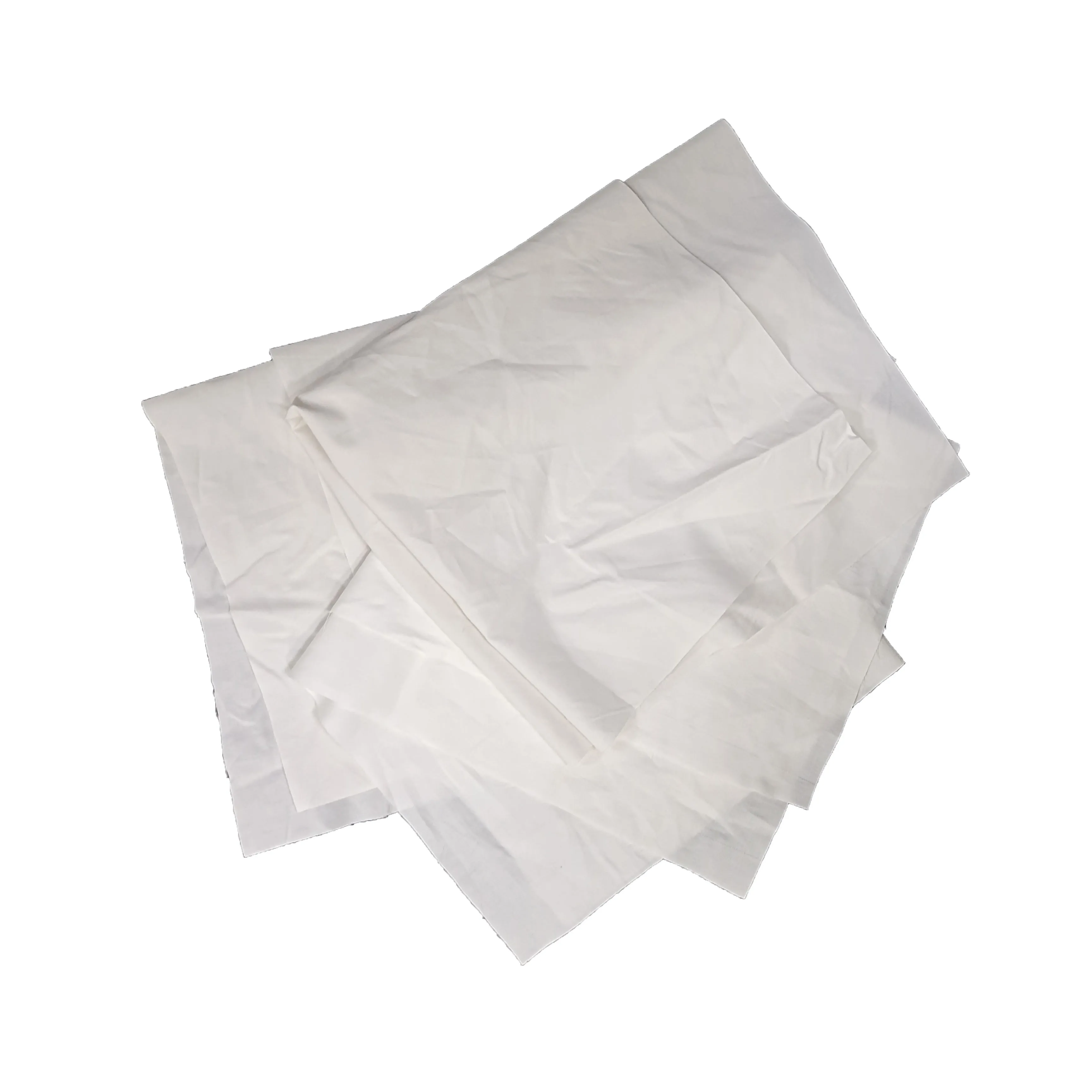 Free sample workshop cleaning recycled white bed sheets cotton industrial rags