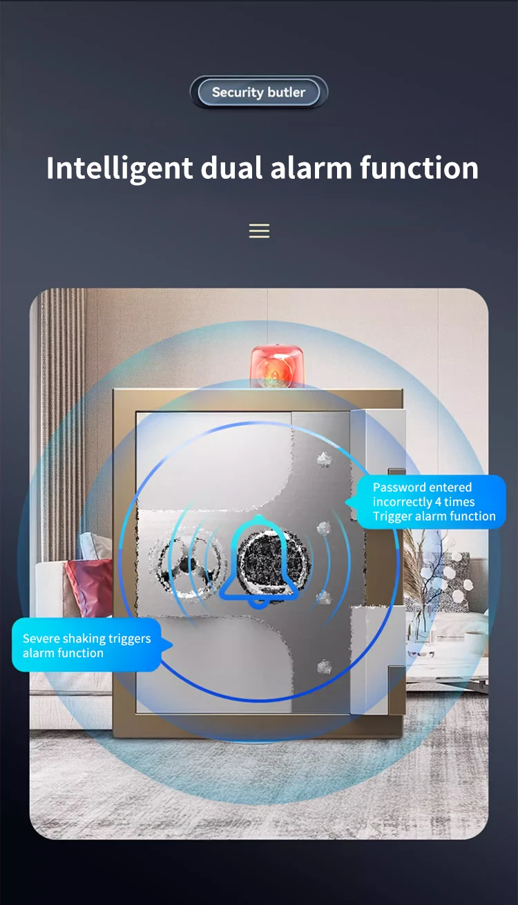 CEQSAFE Heavy Duty Custom Electronic Home Security Fireproof Safe Digital Biometric Fingerprint Metal Fire Proof Safe Box factory