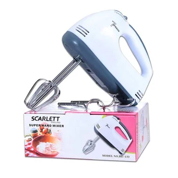 New 7 Speed Portable Electric Handheld Egg Beater For Cake And Milk 500w Small Dough Flour Stick Hook Hand Stand Mixer With Bowl