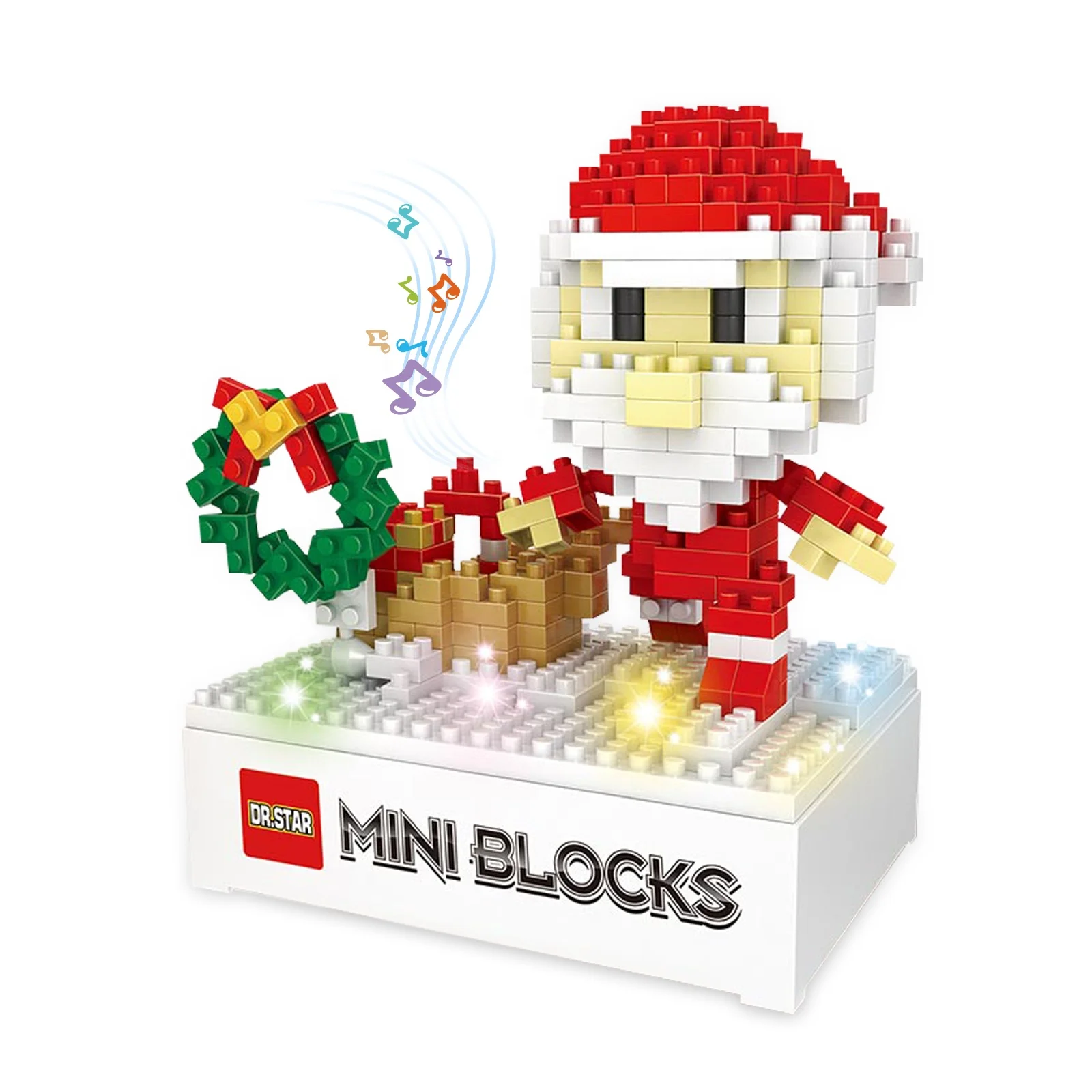 Mini Christmas Building Blocks Santa, Snowman, Reindeer