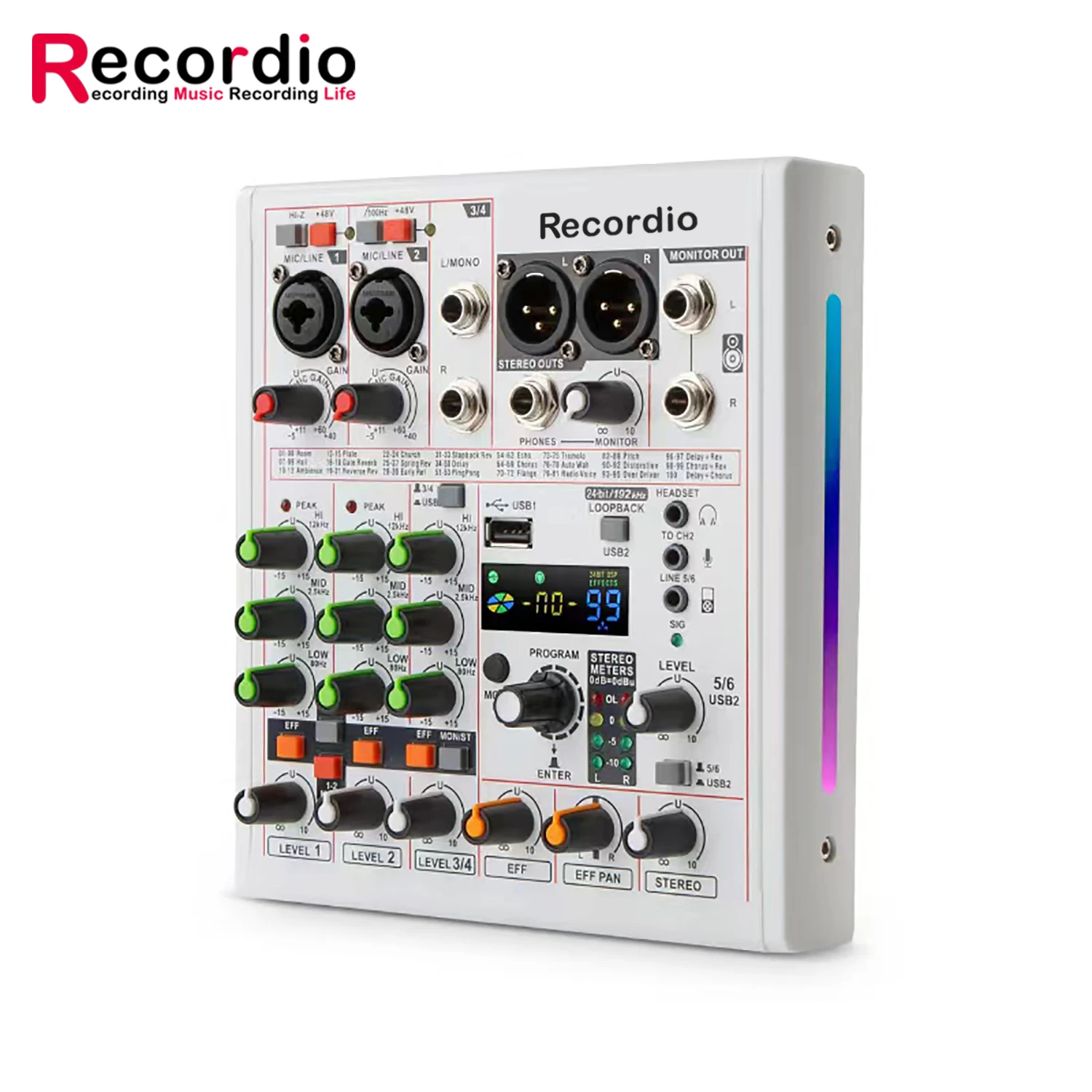 GAX-AM06 Professional Sound Card Mixer for Stage & Broadcast