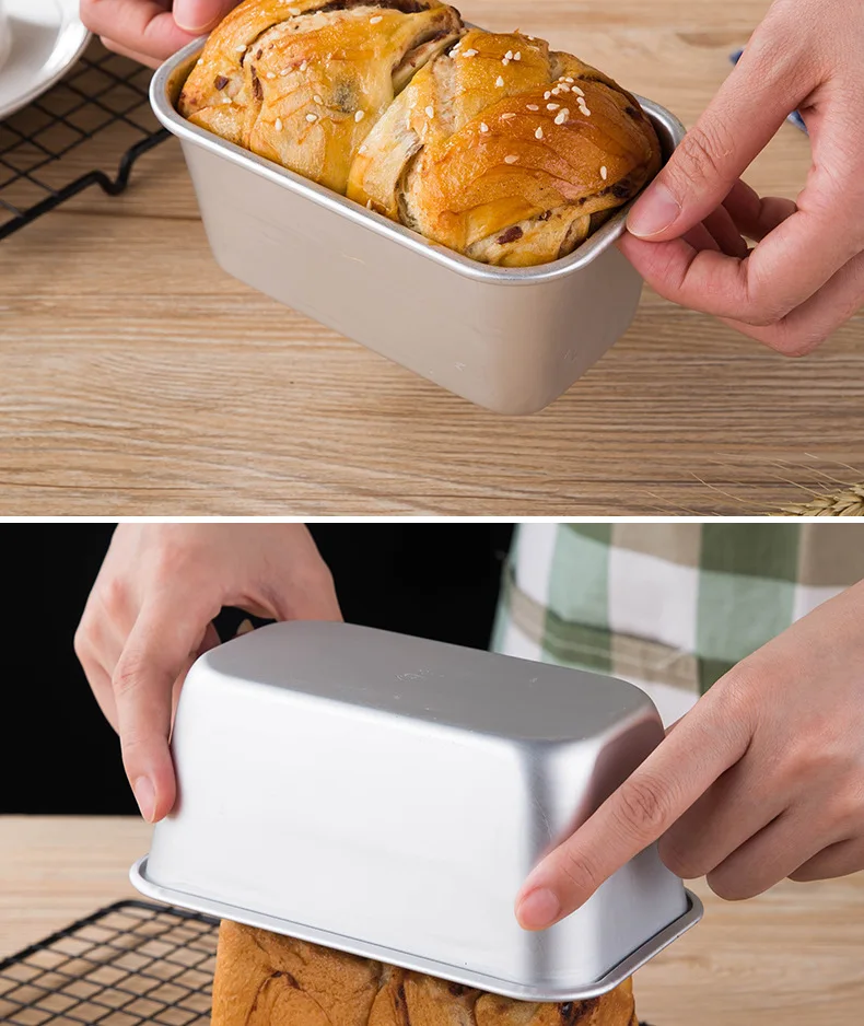 1pc Foldable Square Silicone Bread Cake Pan, Bread Toast Loaf Mold