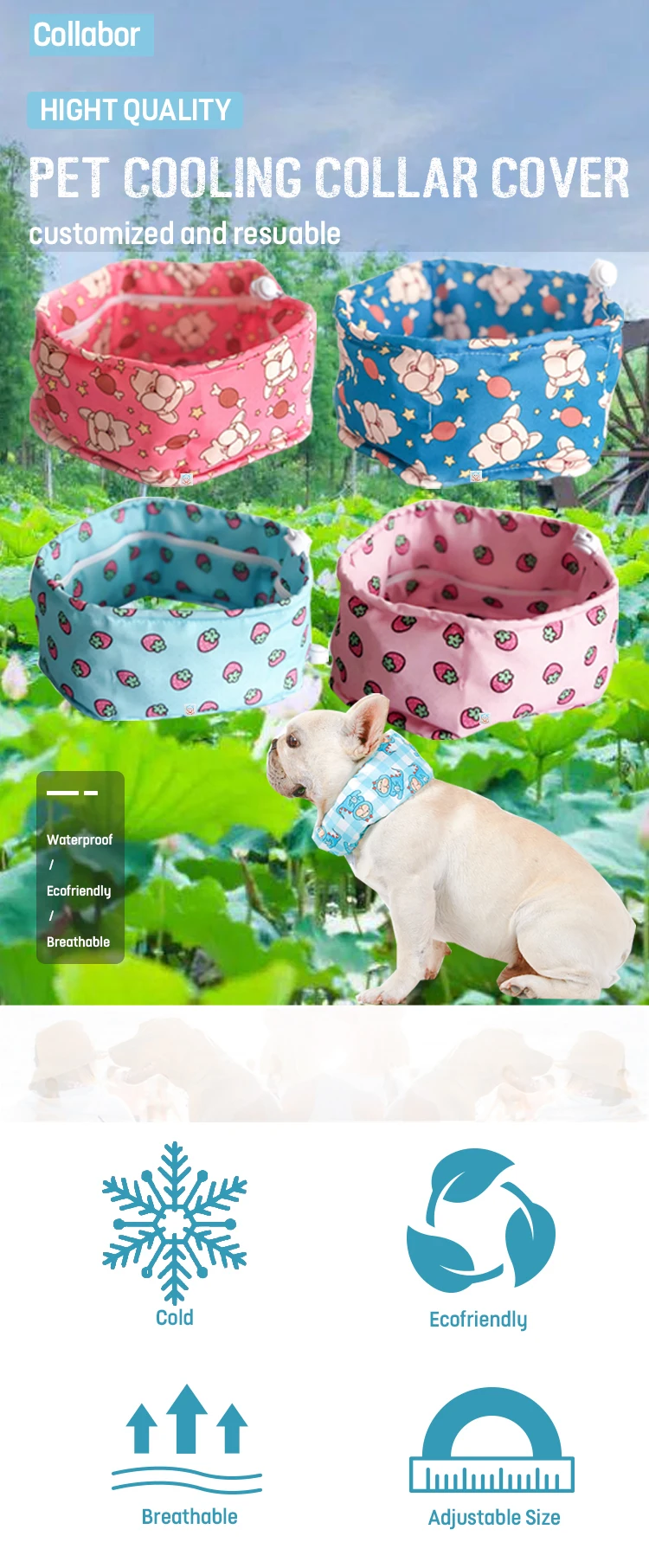 Collabor 11colors Dog Collars In Bulk Custom Ice Dog Cool Collars Neck