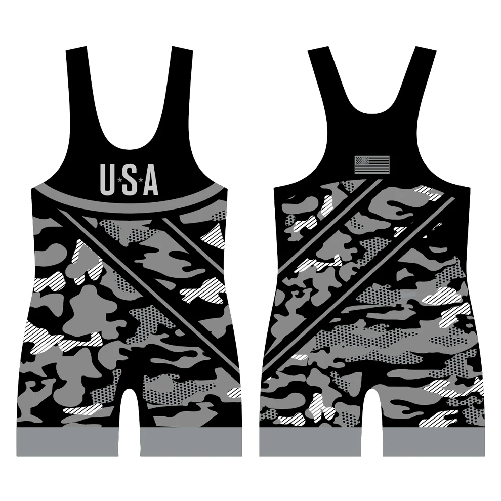 BETHERIVAL Custom Pro Polyester Wrestling Singlets