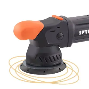 SPTA CP501-5/12 1100W Orbit:12mm Dual Action Polisher 5-Meter Long Power Supply Cord Smoth Polishing For Car Polishing