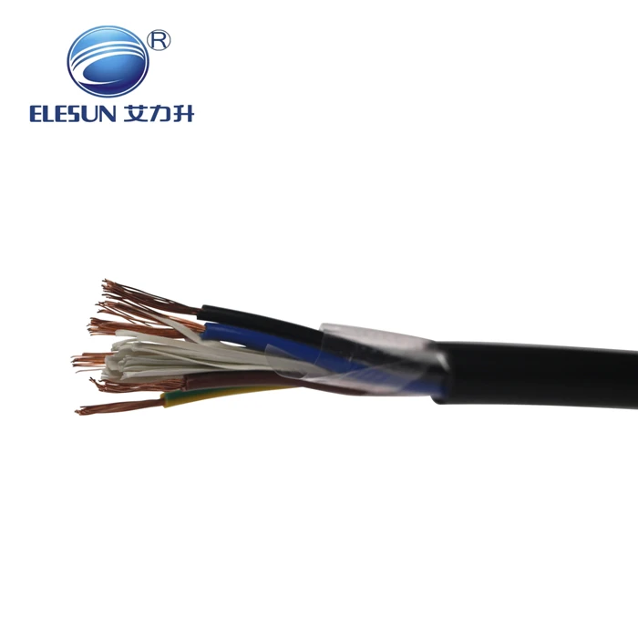 ELESUN factory flexible copper wire cable UL2586 600V 105 Degree Centigrade power cord PVC