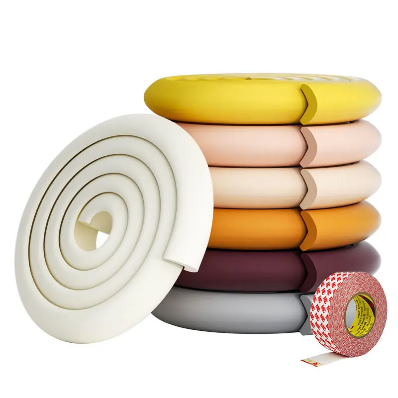 Factory Direct Child Safe L Type 2M Baby Safety NBR Edge Corner Protection Guard for Corner Table Edge Made of Foam