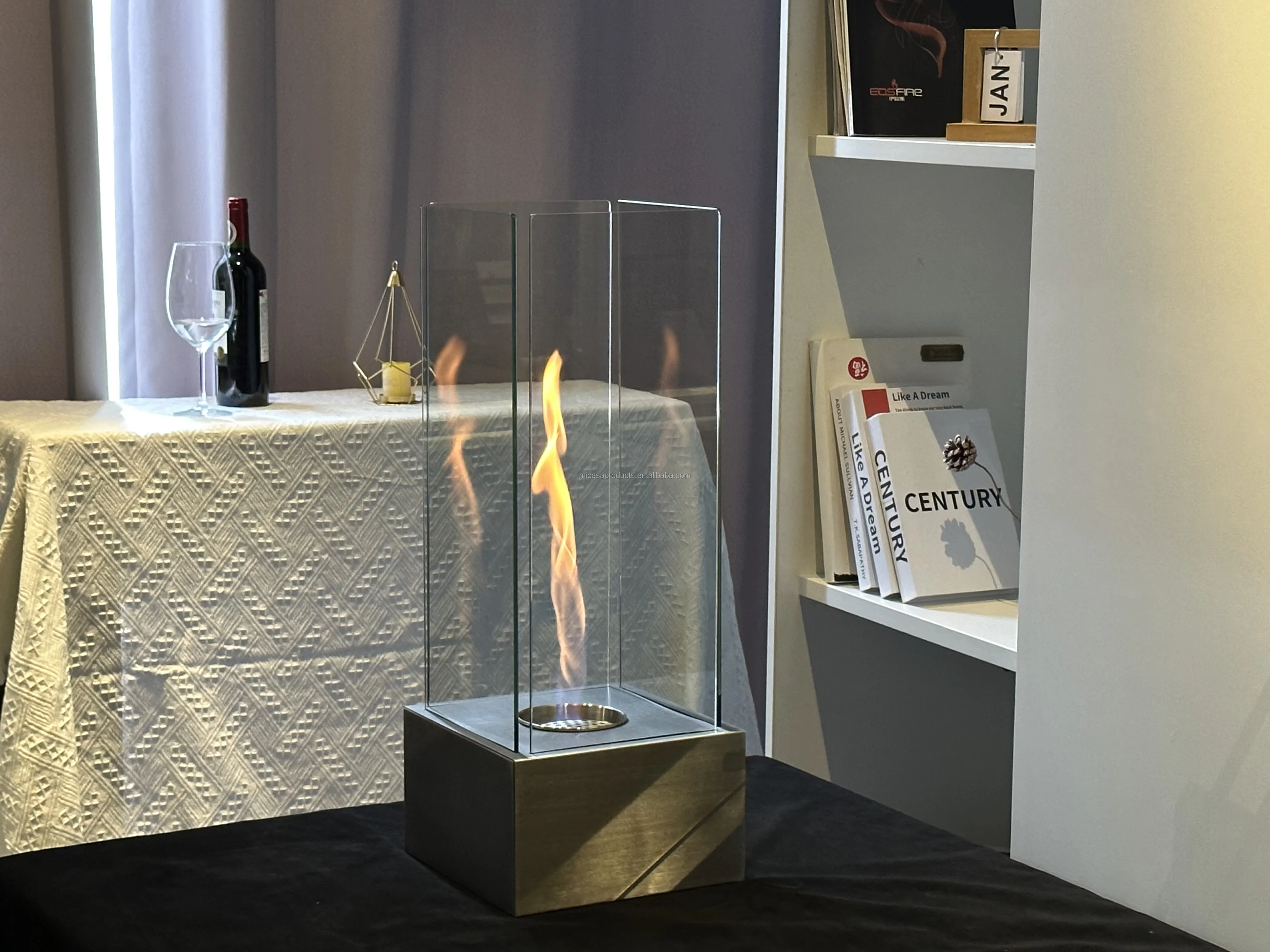 Modern Design Spiral Flame Ethanol Fireplace Bio Ethanol Fireplace ...