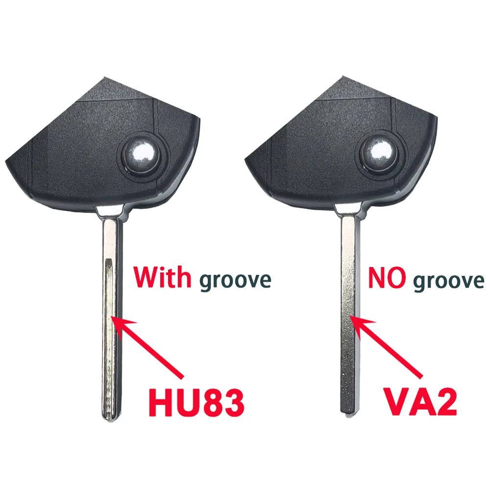 Custodia Chiave Auto 3 Pulsanti Con Lama VA2 - Ricambio Per Citroen C3, C5, Peugeot 208, 308, 2008, 508 - 4