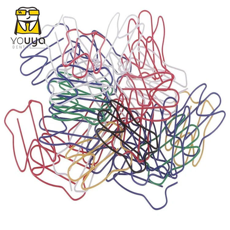 
 Красочные уникальные металлические зажимы для бумаги, стоматологический зубчатый зажим для бумаги  